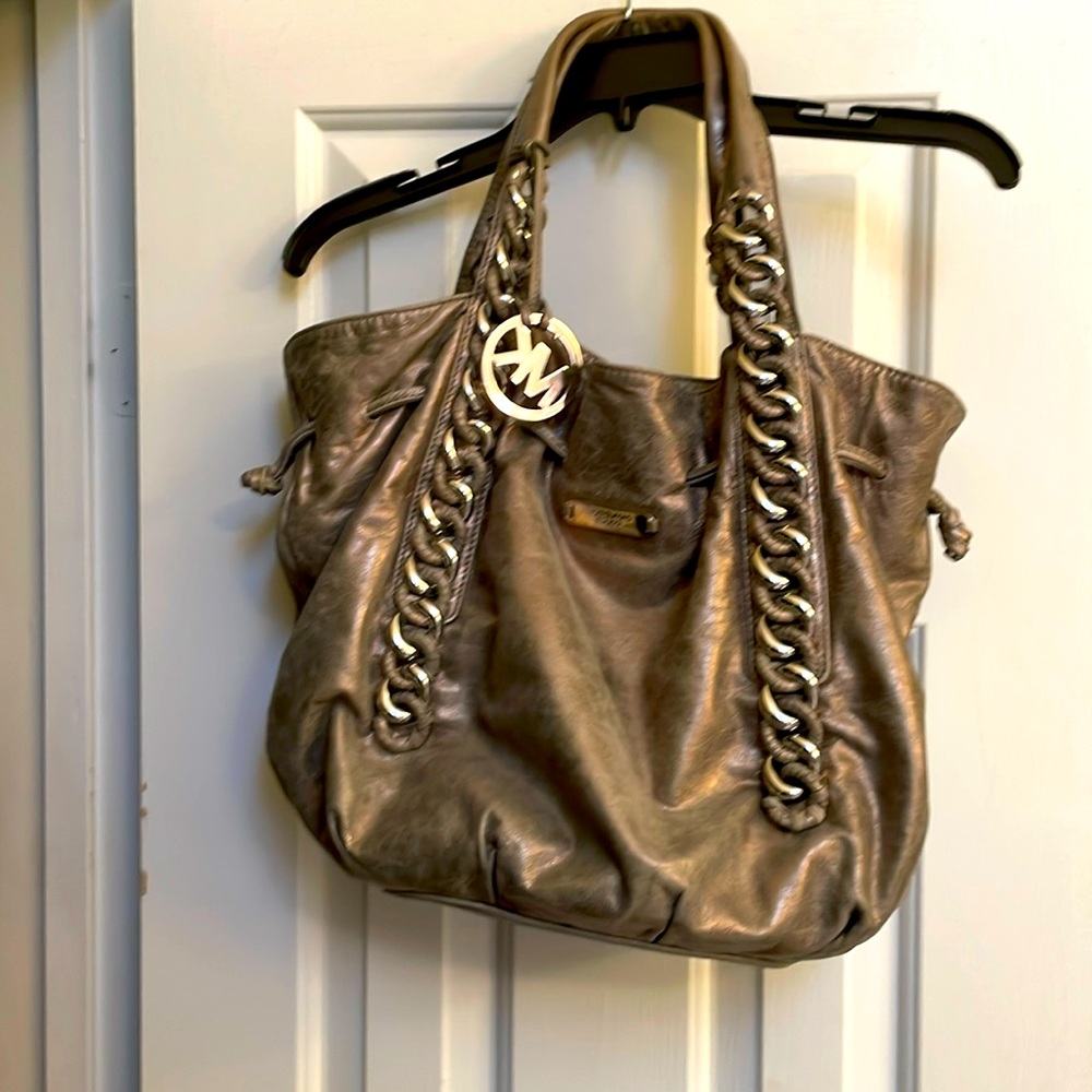 Michael Kors Iridescent Grey Hobo Bag